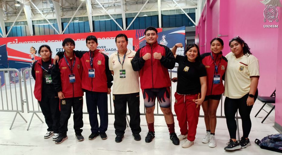 San Marcos conquista dos terceros lugares en levantamiento de pesas en la Universiada Lima 2026
