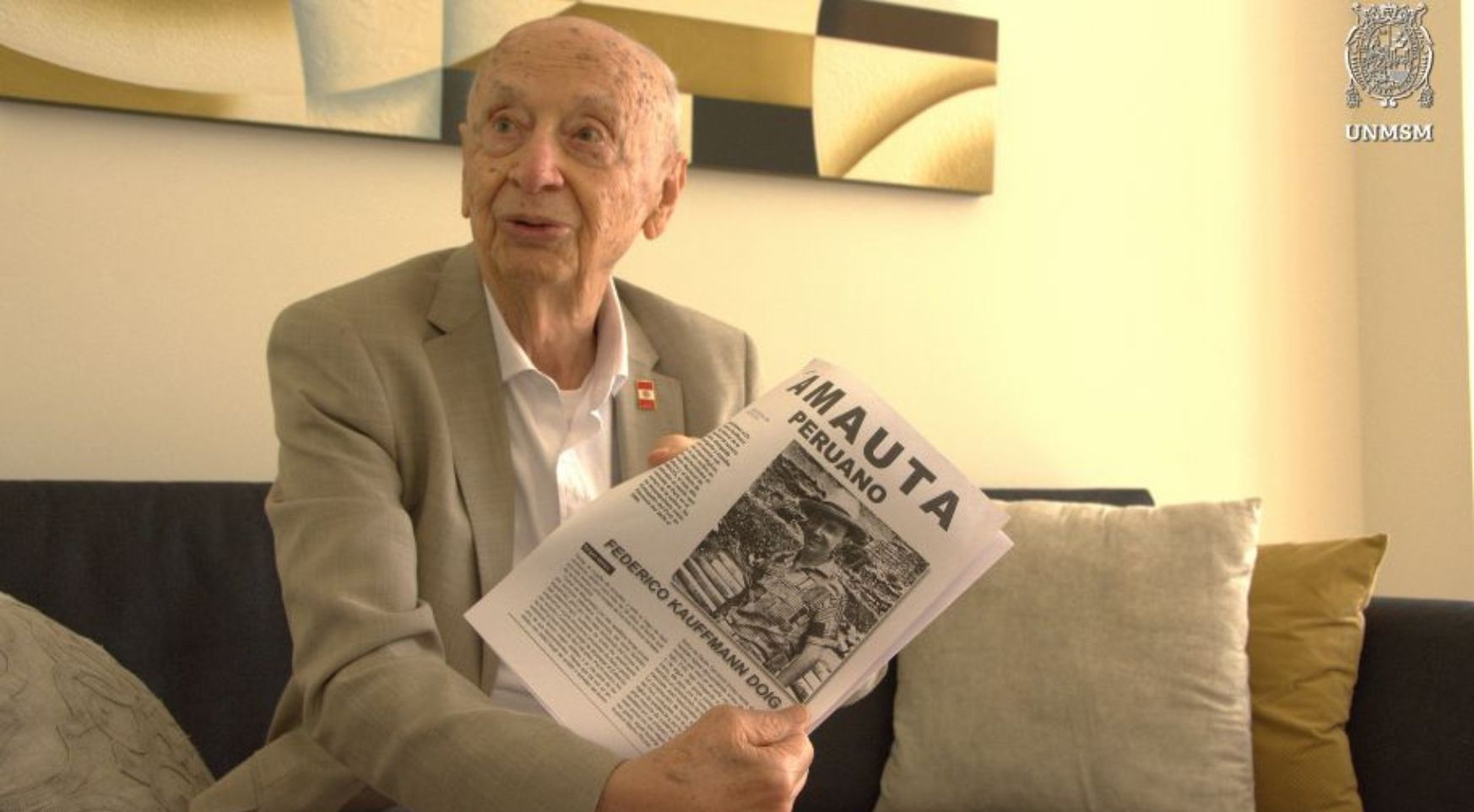 Orgullo sanmarquino: Kauffmann Doig alista nuevas investigaciones a sus 98 años
