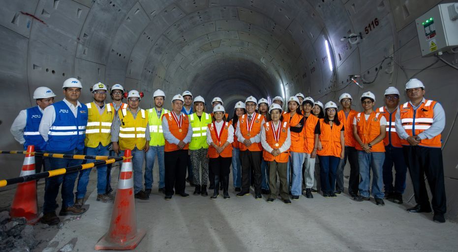San Marcos conoce avances de la futura estación de la Línea 2 del Metro de Lima